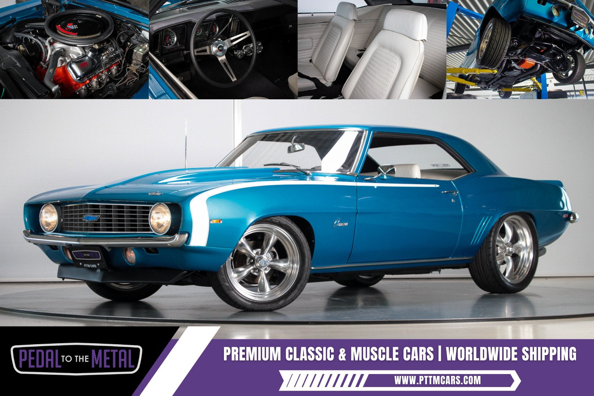 Chevrolet Camaro Pro Touring, Auto's, Automaat, Chevrolet, Blauw, 7554 cc