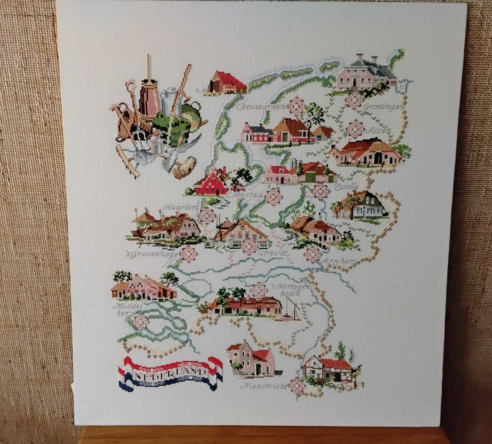 Wandbord Boerderijen in Nederland, Ophalen of Verzenden, Overige typen