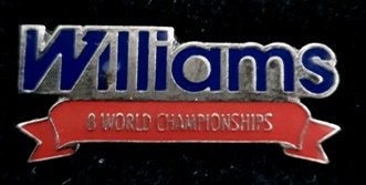Williams Champion pin, Verzamelen, Speldjes, Pins en Buttons, Verzenden, Nieuw, Transport, Speldje of Pin