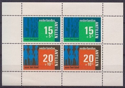 Nederlandse Antillen 484 postfris Kinderpostzegels 1973, Ophalen of Verzenden, Postfris
