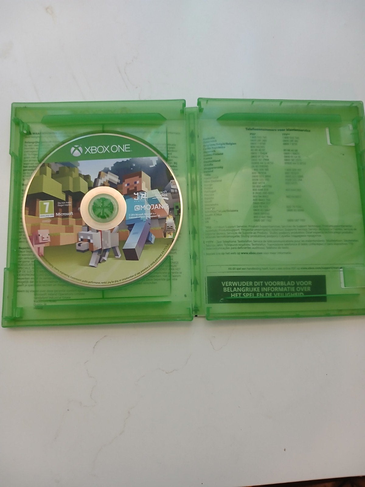 Minecraft Xbox One edition, Avontuur en Actie, Ophalen of Verzenden, Zo goed als nieuw, Eén computer