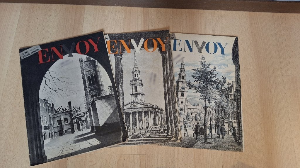 3 x Envoy - in het Nederlandsch [no 4,5,7], Verzamelen, Ophalen, 1940 tot 1960, Buitenland, Tijdschrift