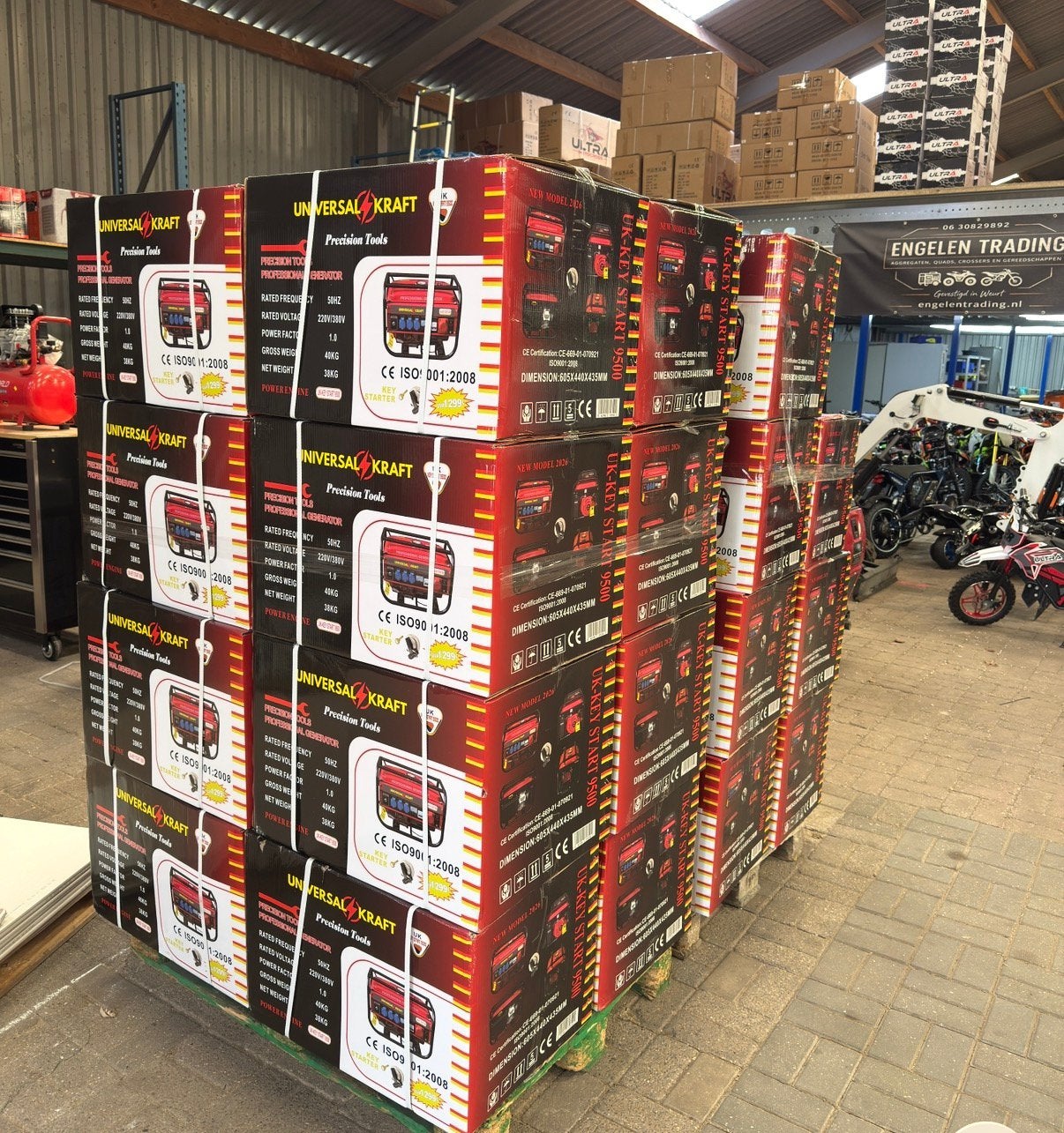 3000w 230v 380v electrische start generator aggregaat nieuw, Ophalen, Elektrisch startend, Benzine, .
