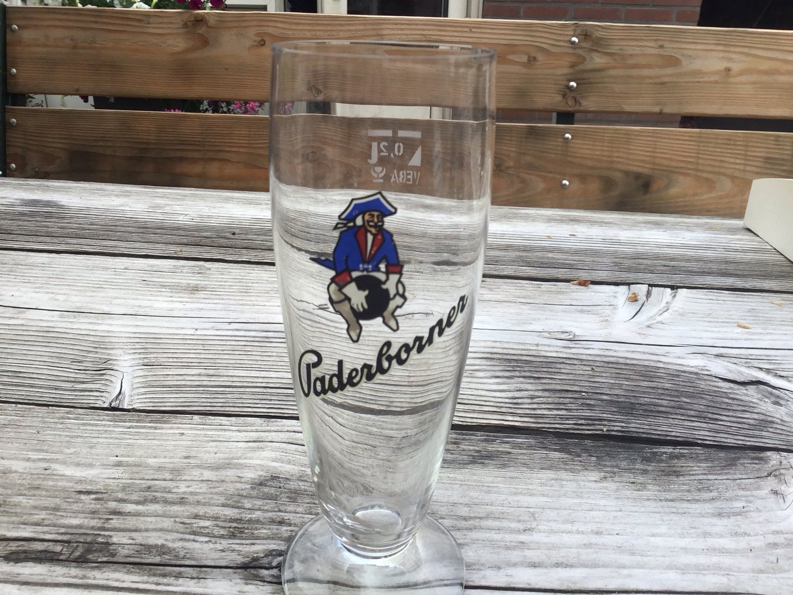Paderborner Bierglas - Zo goed als nieuw, Ophalen of Verzenden, Zo goed als nieuw