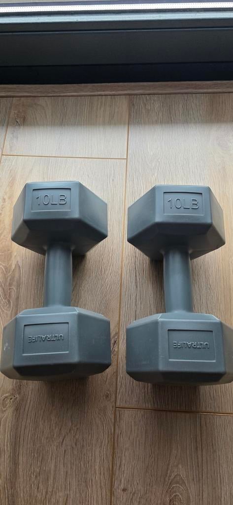 Gebruikte Ultralife Dumbbells 10 LBS (4.53KG) - Goede staat, Sport en Fitness, Fitnessmaterialen, Ophalen, Gebruikt, Benen, Dumbbell