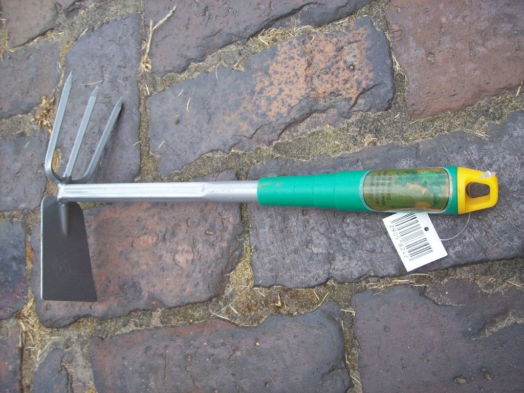 2-in-1 schoffel drietand hark hoogwaardig gepoedercoat staal, Tuin en Terras, Ophalen of Verzenden, Nieuw, Overige soorten