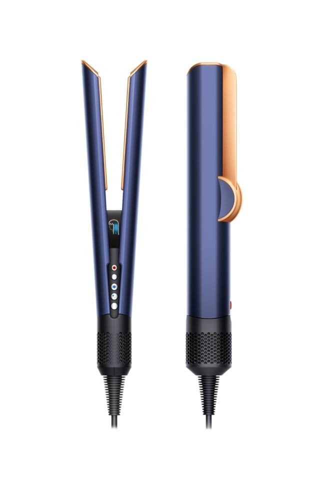 Dyson Corrale Stijltang - Blauw/Koper, Ophalen of Verzenden, Zo goed als nieuw, Krultang of Stijltang