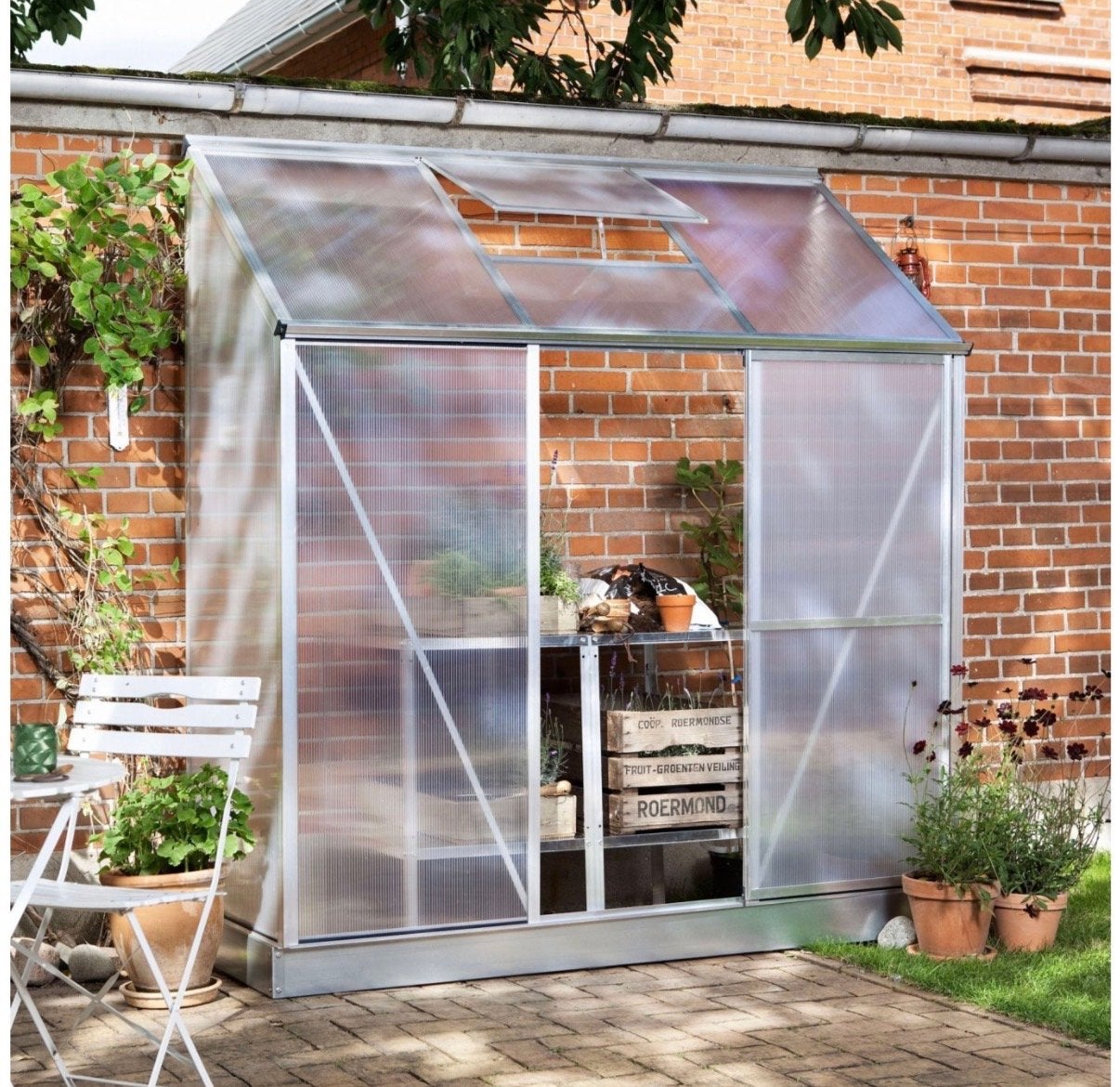 Mini Muurkas RoyalWell, aluminium muurkas met polycarbonaat, Ophalen, Polycarbonaat, Muurkas, Nieuw
