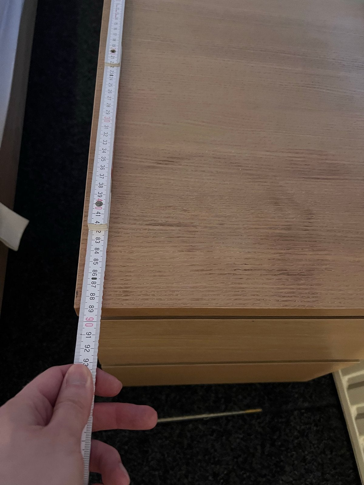 Nachtkastje/Ladekastje met 2 laden - Gebruikt, goede staat, Ophalen, Minder dan 50 cm, Gebruikt, 1 of 2 laden