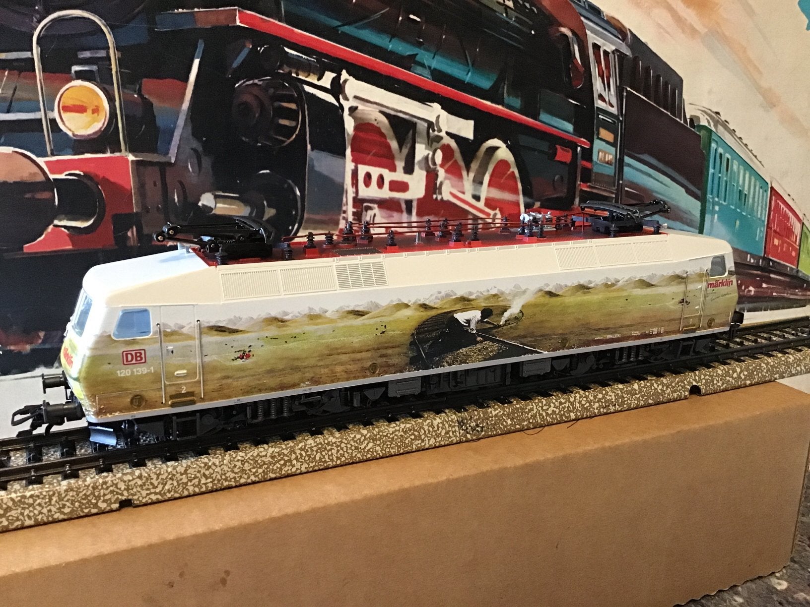 Märklin 33532 H0 E - loc BR 120 ''Die Bahn verbindet'' DB, Wisselstroom, Locomotief, Ophalen of Verzenden, Zo goed als nieuw