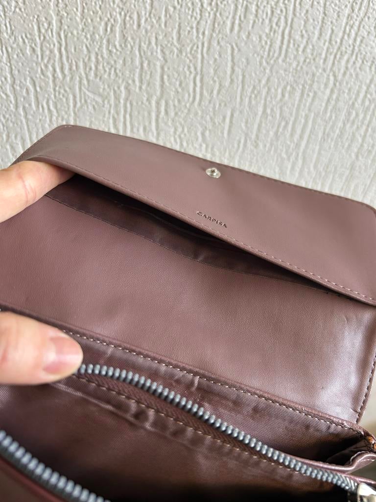 Nieuwe Carpisa schoudertas/portemonnee - Mauve, Ophalen of Verzenden, Nieuw, Paars, Overige merken