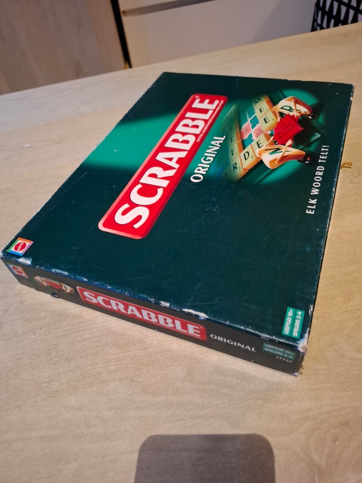 Scrabble Original Bordspel - Compleet en in goede staat, Mattel, Gebruikt, Service.mattel.com, Ophalen of Verzenden