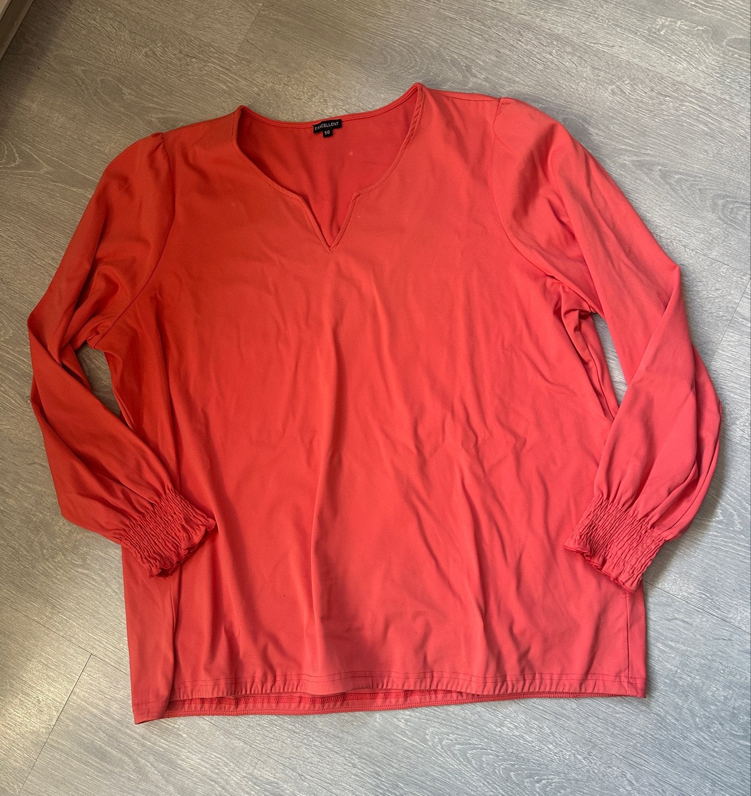 Oranje blouse van Exxcellent, maat 50, Kleding | Dames, Ophalen of Verzenden, Gedragen, Oranje, Blouse of Tuniek