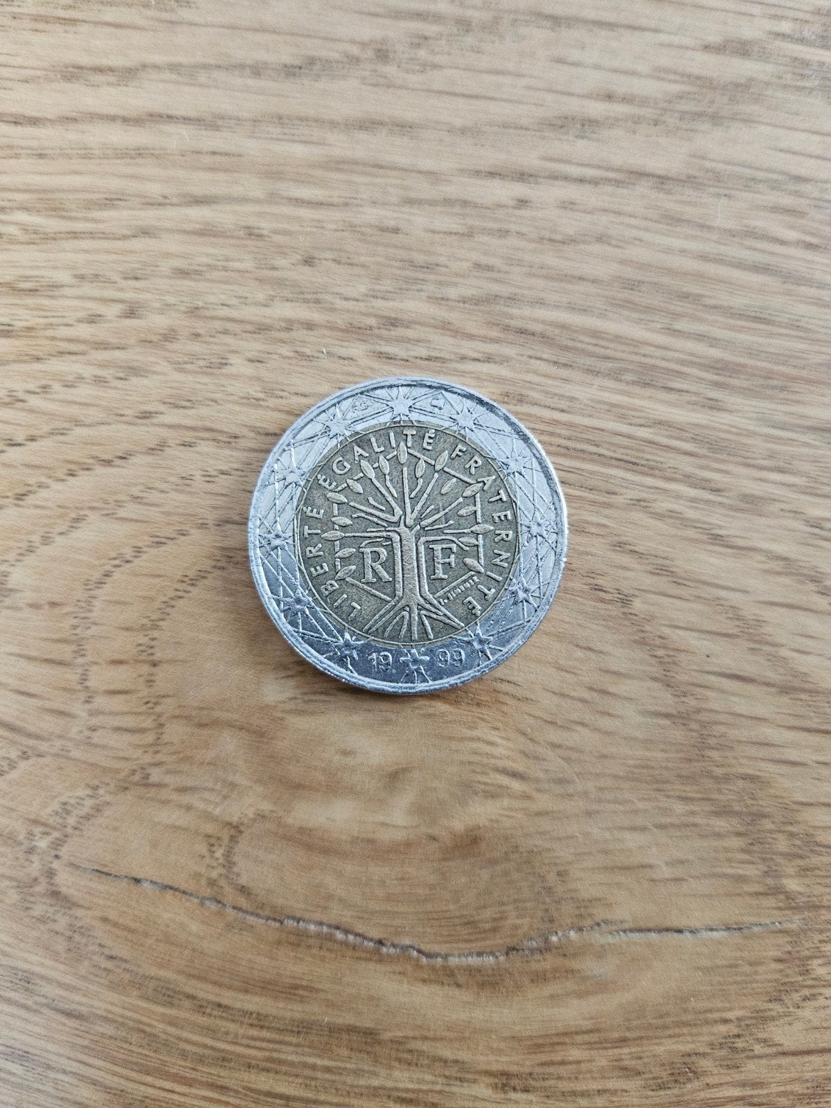 Franse 2-euromunt 1999 - Boom des Levens, Ophalen of Verzenden, Frankrijk, 2 euro, Losse munt