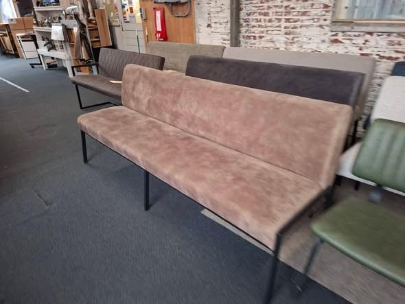 Nieuwe voorraad eetkamerbanken tot 200cm 195,-, Ophalen, Eetkamerbank, Overige kleuren, .