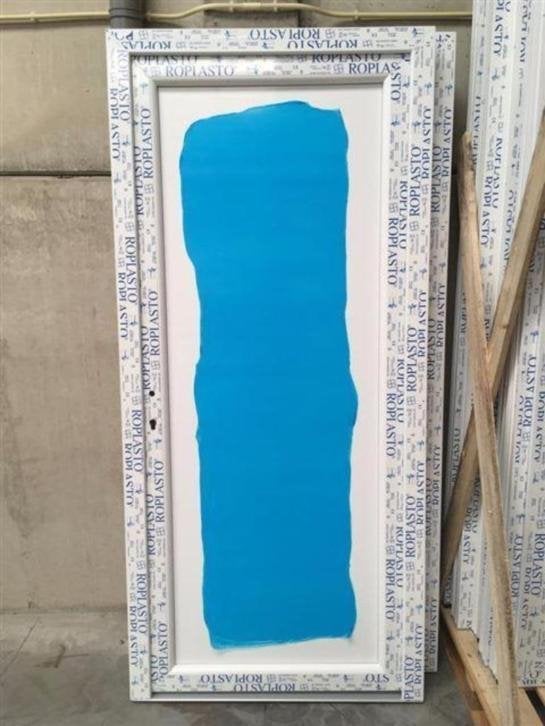 Kunststof buitendeur 98 x 215 volledig paneel, Niet ingevuld, Kunststof, 80 tot 100 cm, Niet ingevuld