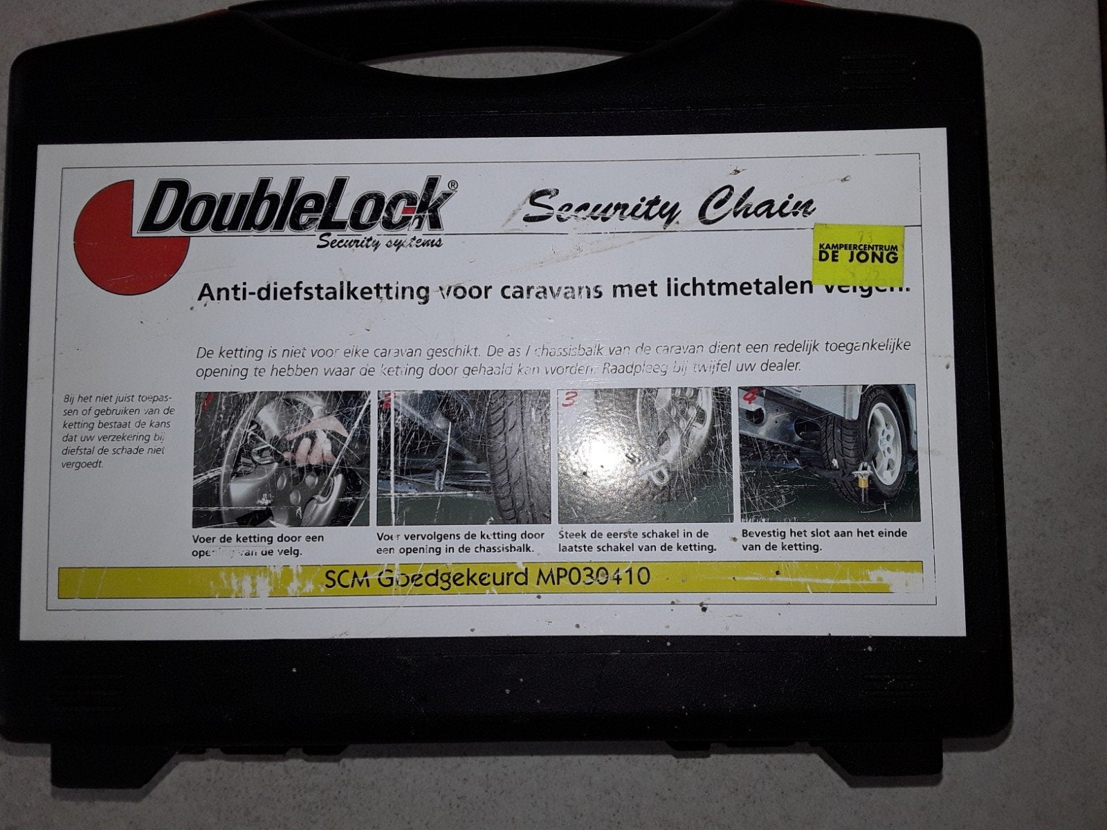 DoubleLock SCM Goedgekeurde Anti-diefstalketting, Ophalen of Verzenden, Gebruikt