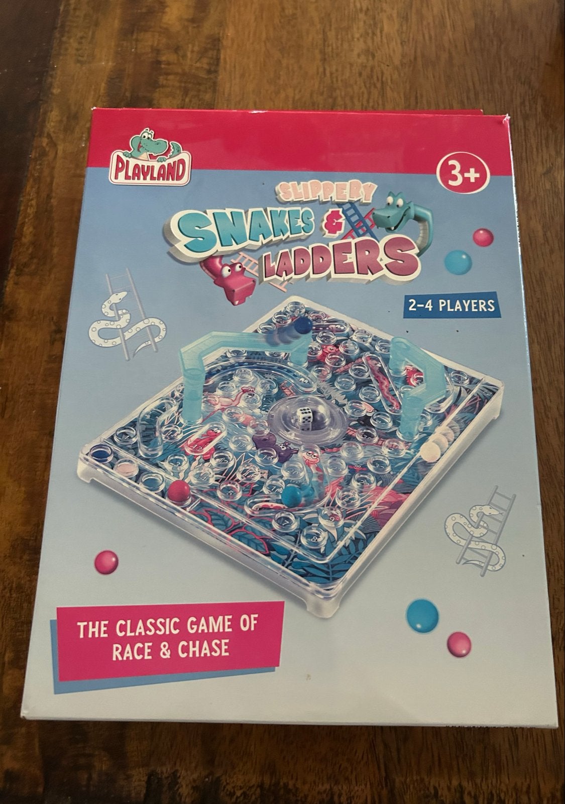 Playland Slippery Snakes & Ladders Bordspel, Drie of vier spelers, Ophalen of Verzenden, Zo goed als nieuw