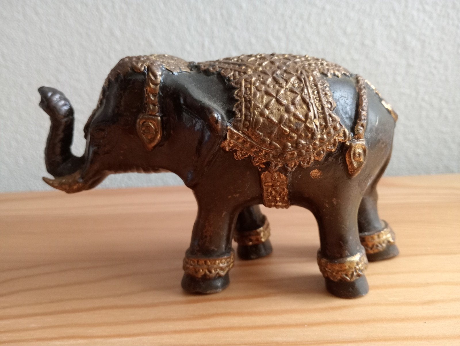 Bronzen olifant uit India, Antiek en Kunst, Ophalen, India, Meerkleurig, Brons