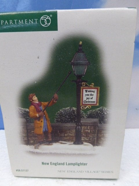department 56 New England lamplighter kerstdorp poppetje, Ophalen of Verzenden, Zo goed als nieuw