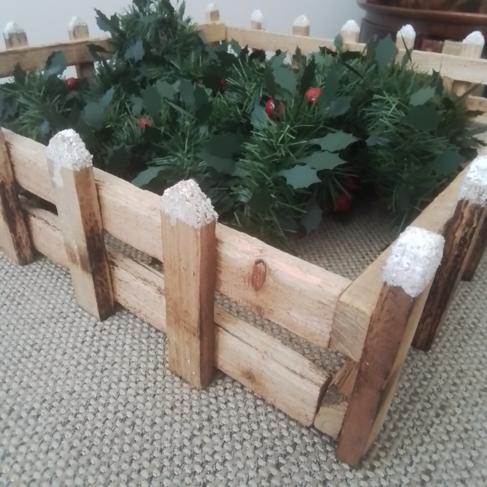 Oude hekjes voor Kerst tafereel, Ophalen of Verzenden