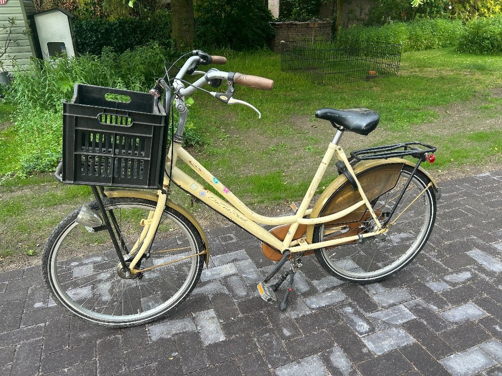 Damesfiets/meisjes fiets met voordrager en mand - Gebruikt, Gebruikt, Versnellingen, 50 tot 53 cm, Ophalen