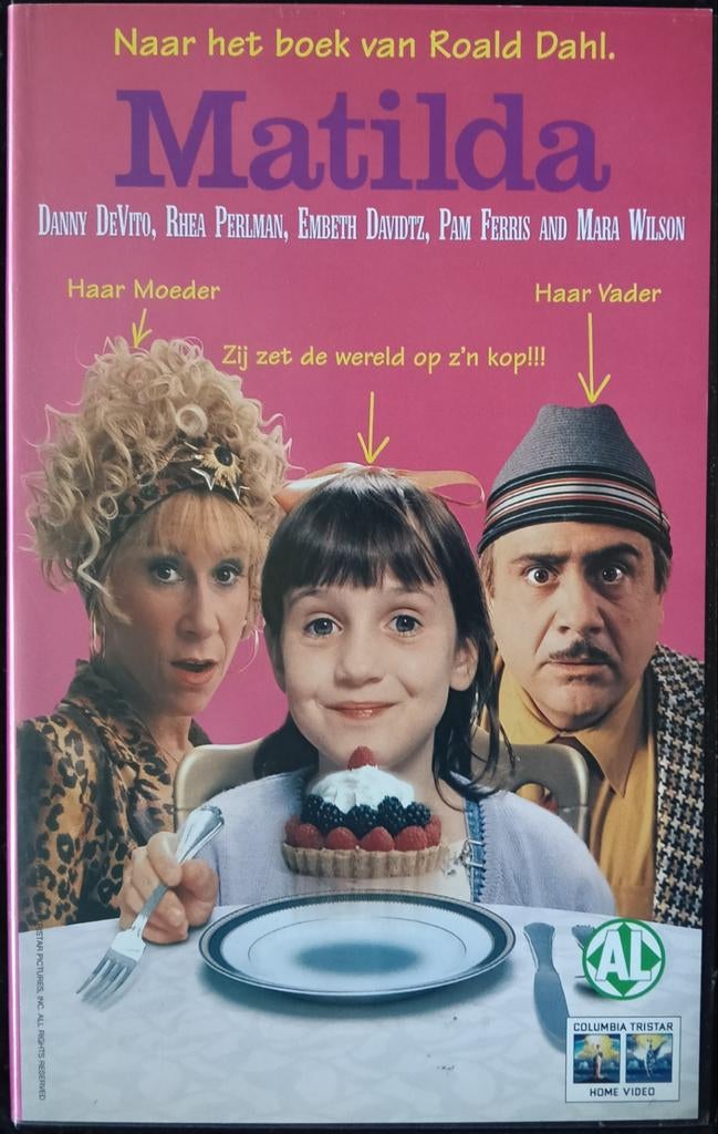 Matilda vhs, Vanaf 16 jaar, Ophalen of Verzenden, Zo goed als nieuw, Horror