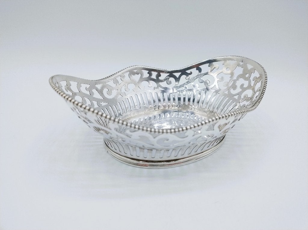 Zilveren bonbonmandje, ca. 1930, Verzenden, Zilver