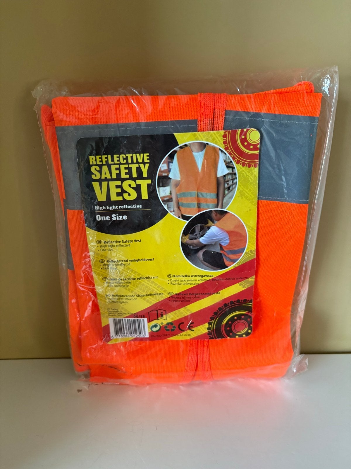 Nieuw! Reflecterend Veiligheidsvest - Oranje, One Size, Ophalen of Verzenden, Nieuw