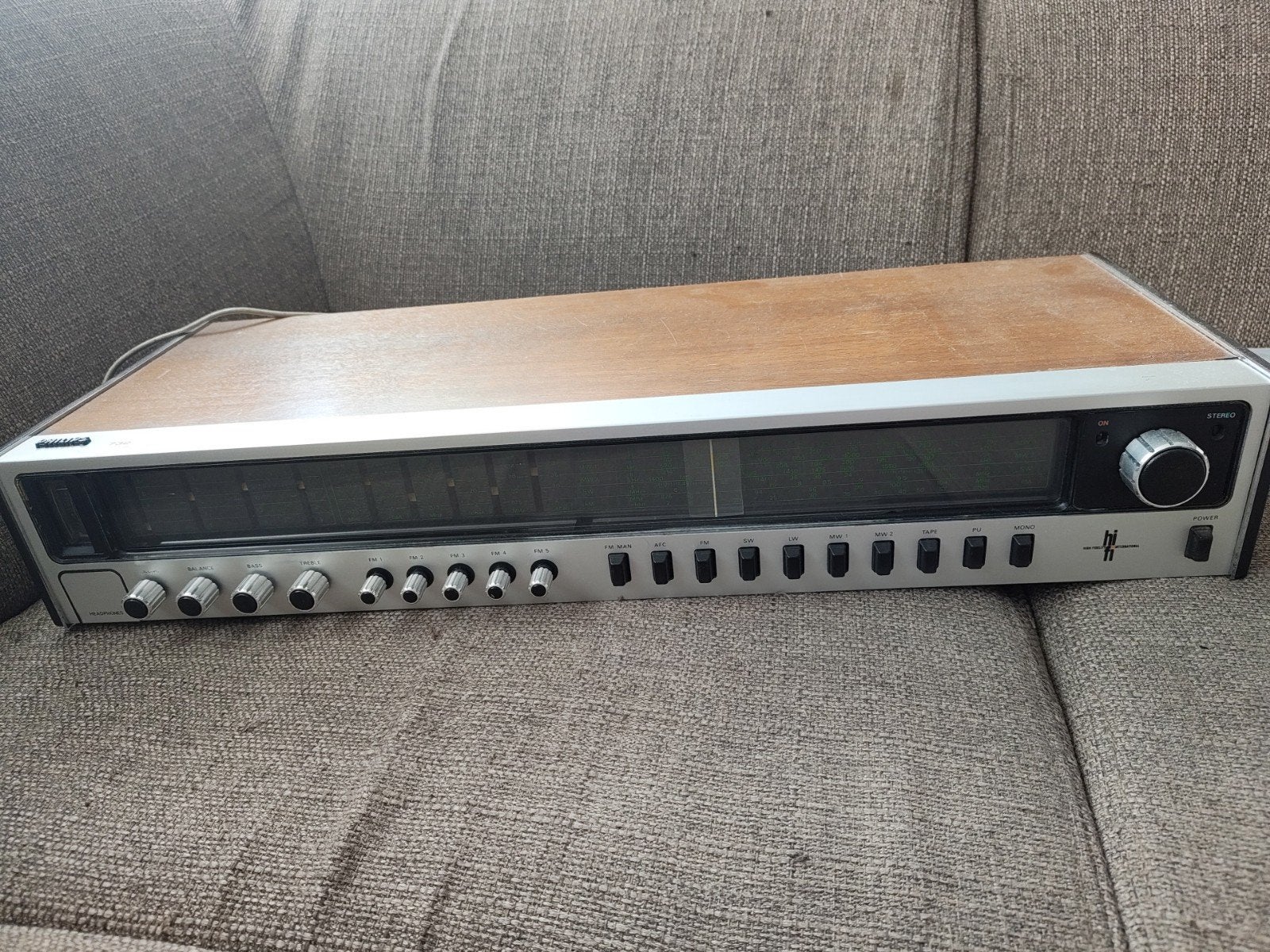 Vintage Philips 732 tuner/versterker, Ophalen of Verzenden, Gebruikt, Analoog