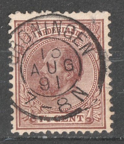 nvph 20 Koning willem III 1888, Ophalen of Verzenden, Na 1940, Gestempeld
