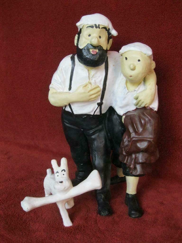 Beeld Bobby van Kuifje & Haddock 'dwalende id woestijn'., Ophalen, Kuifje, Zo goed als nieuw, Beeldje of Figuurtje