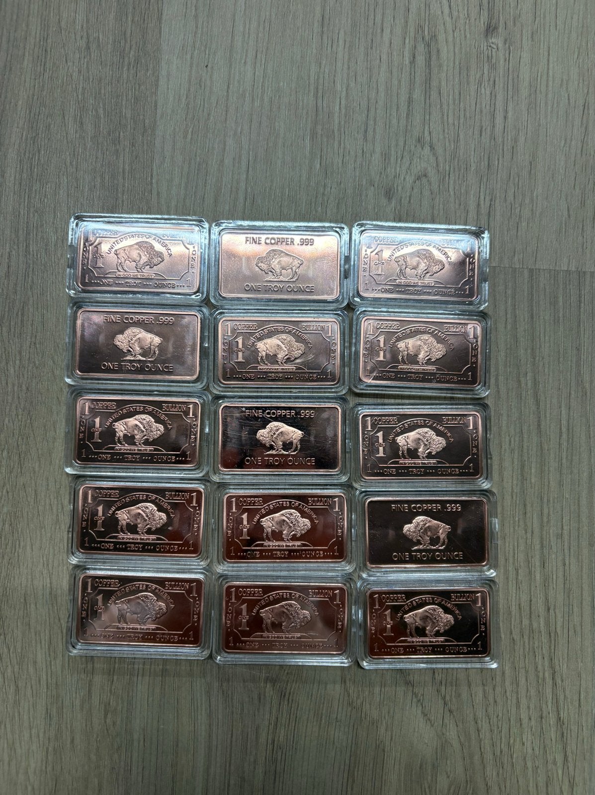 20x 1 Troy Ounce Koper Baar - Fijn Koper .999, Ophalen of Verzenden, Koper
