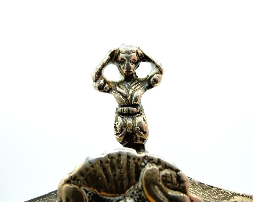 Zilveren tasbeugel, J.J. Boltjes, Leeuwarden, ca. 1770, Verzenden, Zilver