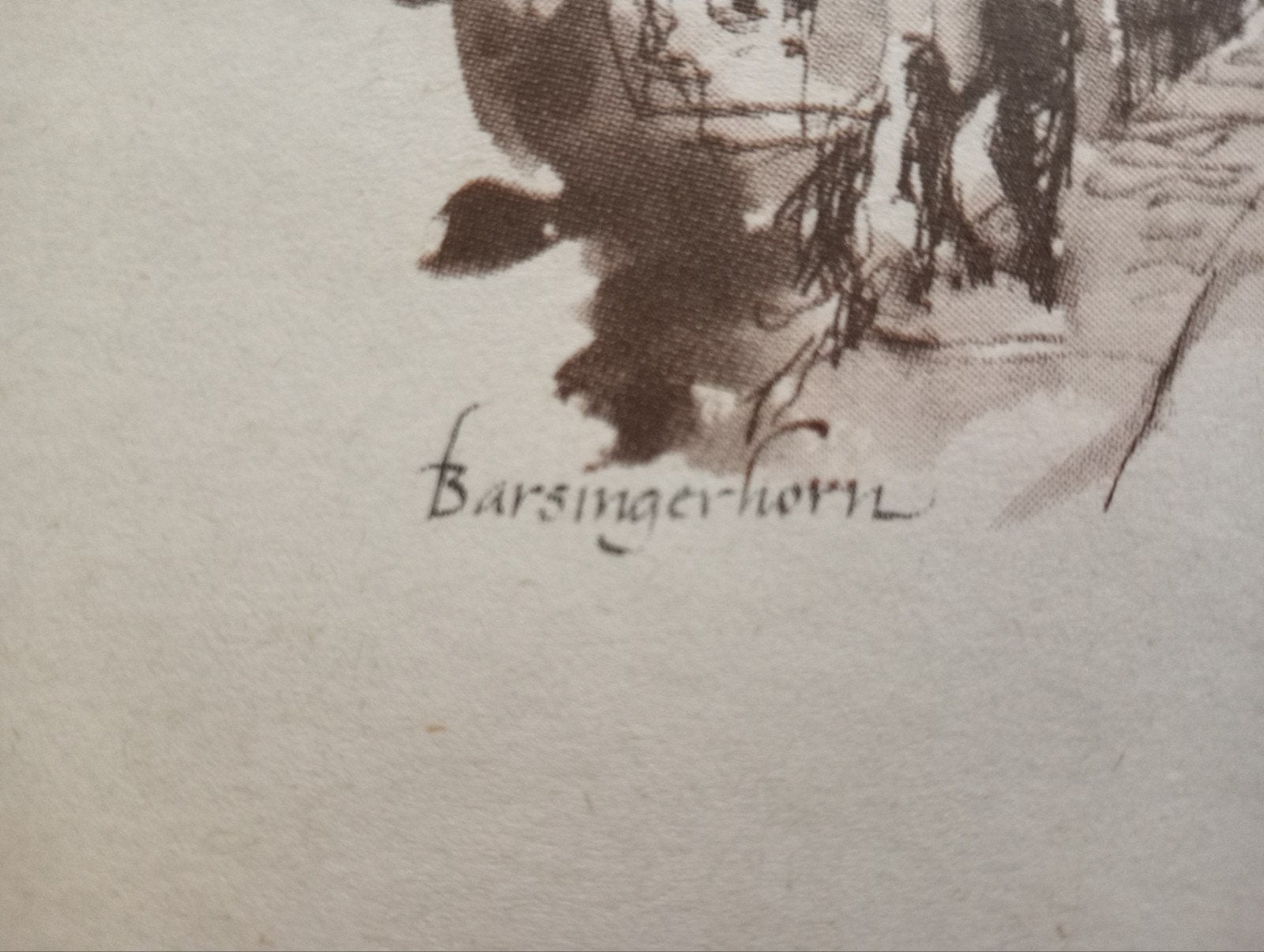 Barsingerhorn offset prent, Verzamelen, Ophalen of Verzenden, Voor 1940, Gebruikt, Overige onderwerpen