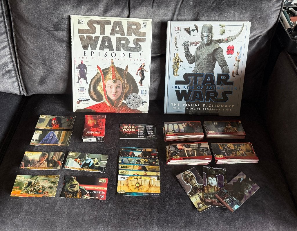 Star Wars Boeken + collectible cards, Verzamelen, Star Wars, Ophalen of Verzenden, Zo goed als nieuw, Boek of Poster