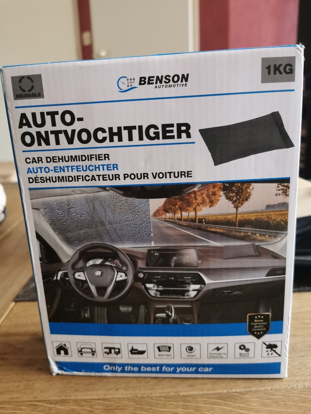 Benson Auto-Ontvochtiger 1000g | Vochtvreter | Anti-condens, Ophalen of Verzenden