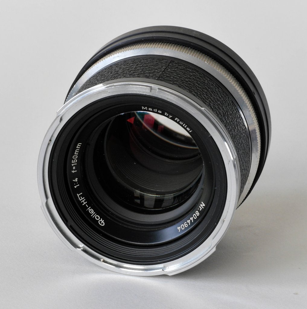 Rollei HFT 1:4 f=150mm voor Rolleiflex SL66, Overige merken, Gebruikt, 150 mm, Lensdoppen