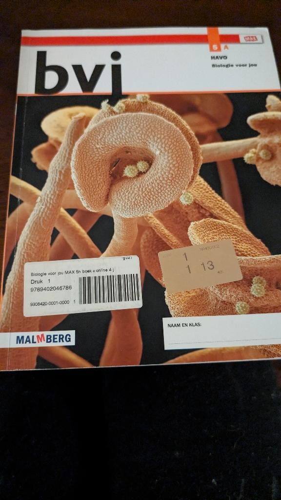 BVJ Biologie voor jou 5A HAVO, Verzenden, Malmberg, Biologie, HAVO