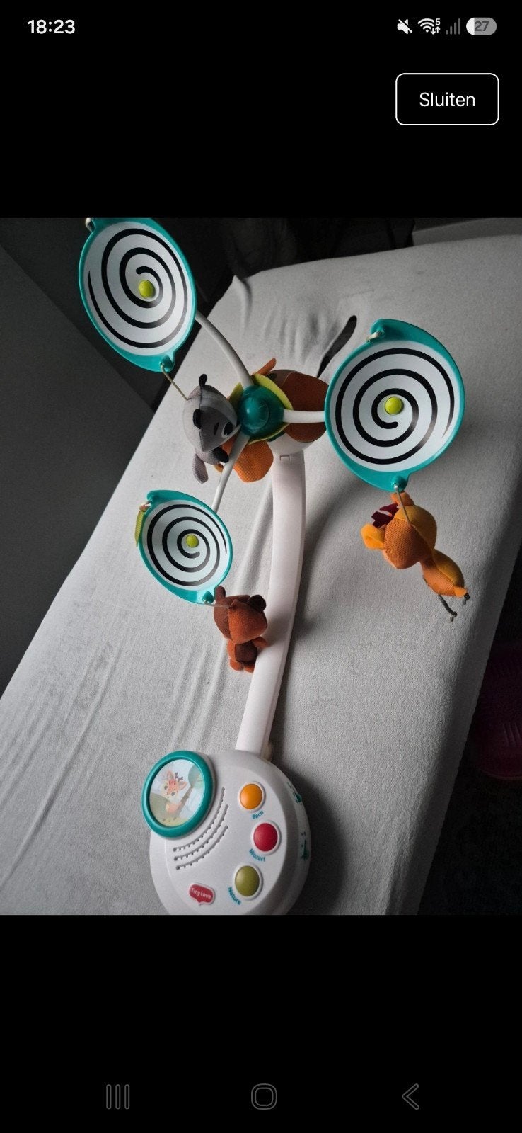Tiny Love Mobiel met licht en geluid, Ophalen of Verzenden, Zo goed als nieuw, Mobiel, Met licht