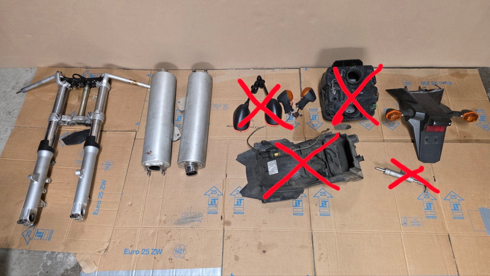 SV1000 onderdelen, Motoren, Ophalen of Verzenden, Gebruikt