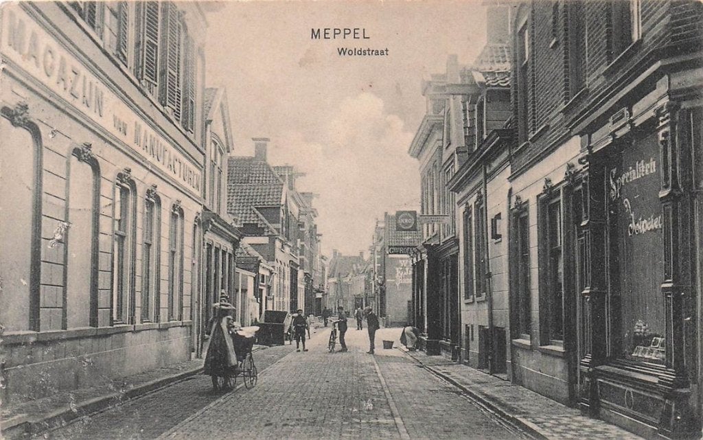 703-155-003 Meppel Woldstraat, Ophalen of Verzenden, Voor 1920, Drenthe