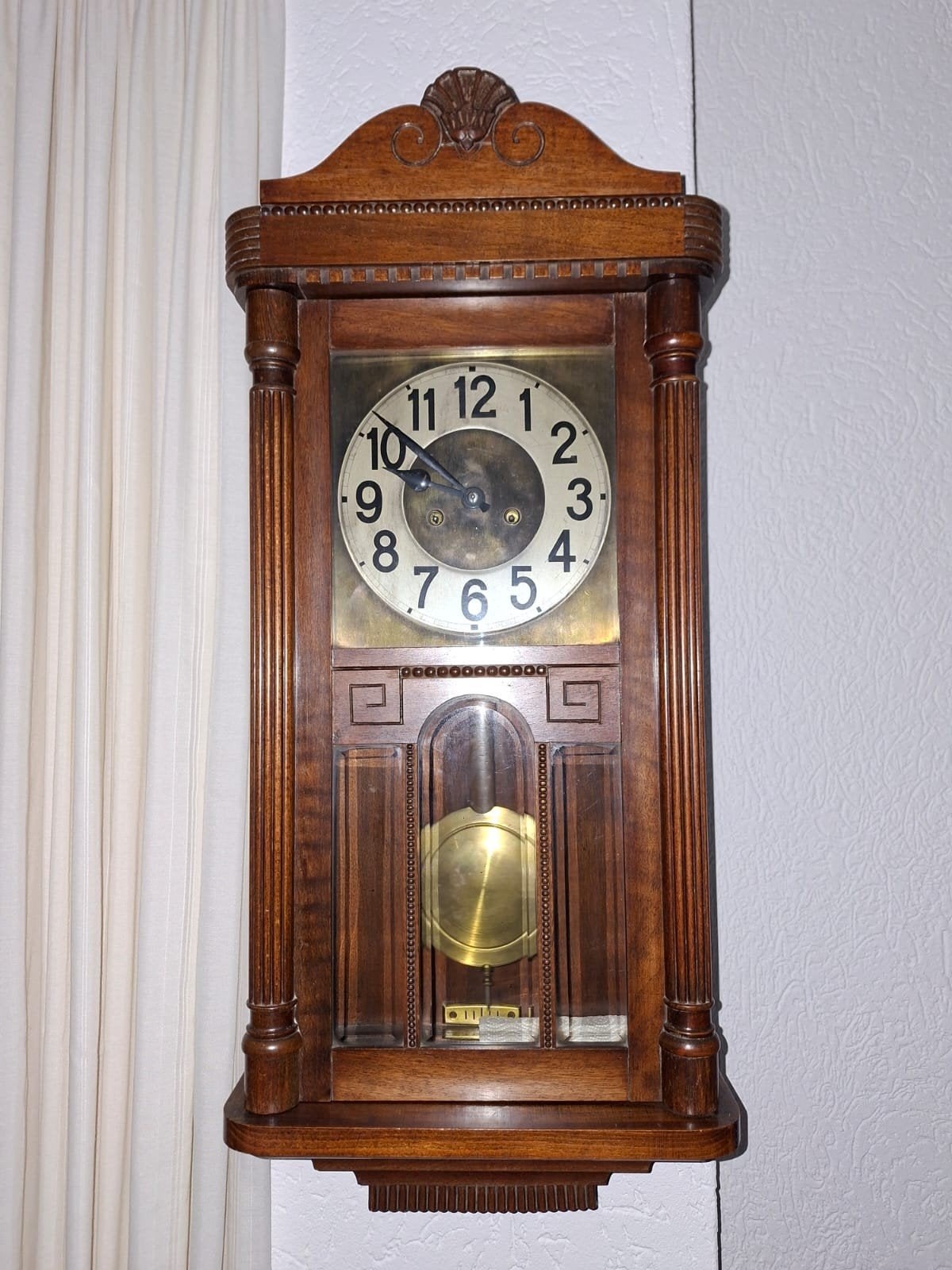 te koop mooie Antieke Wandklok. REGULATEUR., Antiek en Kunst, Ophalen
