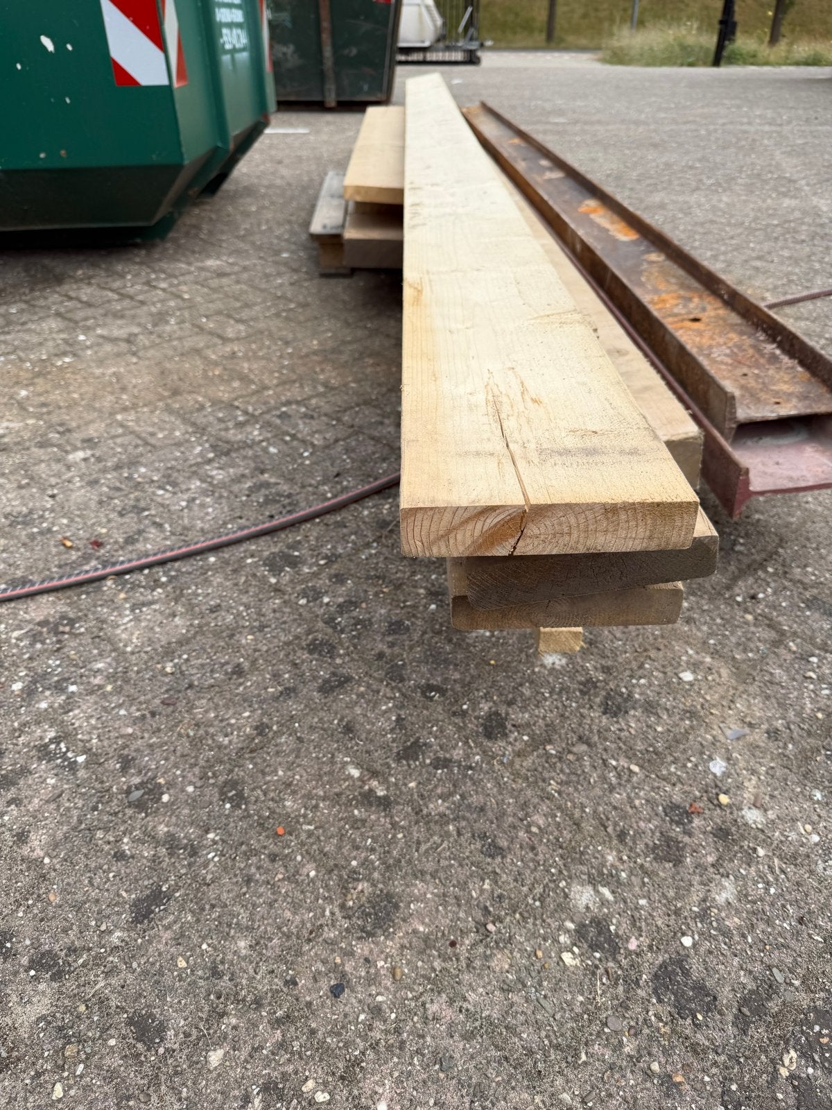 Stapel vuren balken - diverse maten en lengtes, Ophalen, Gebruikt, 300 cm of meer, Balk