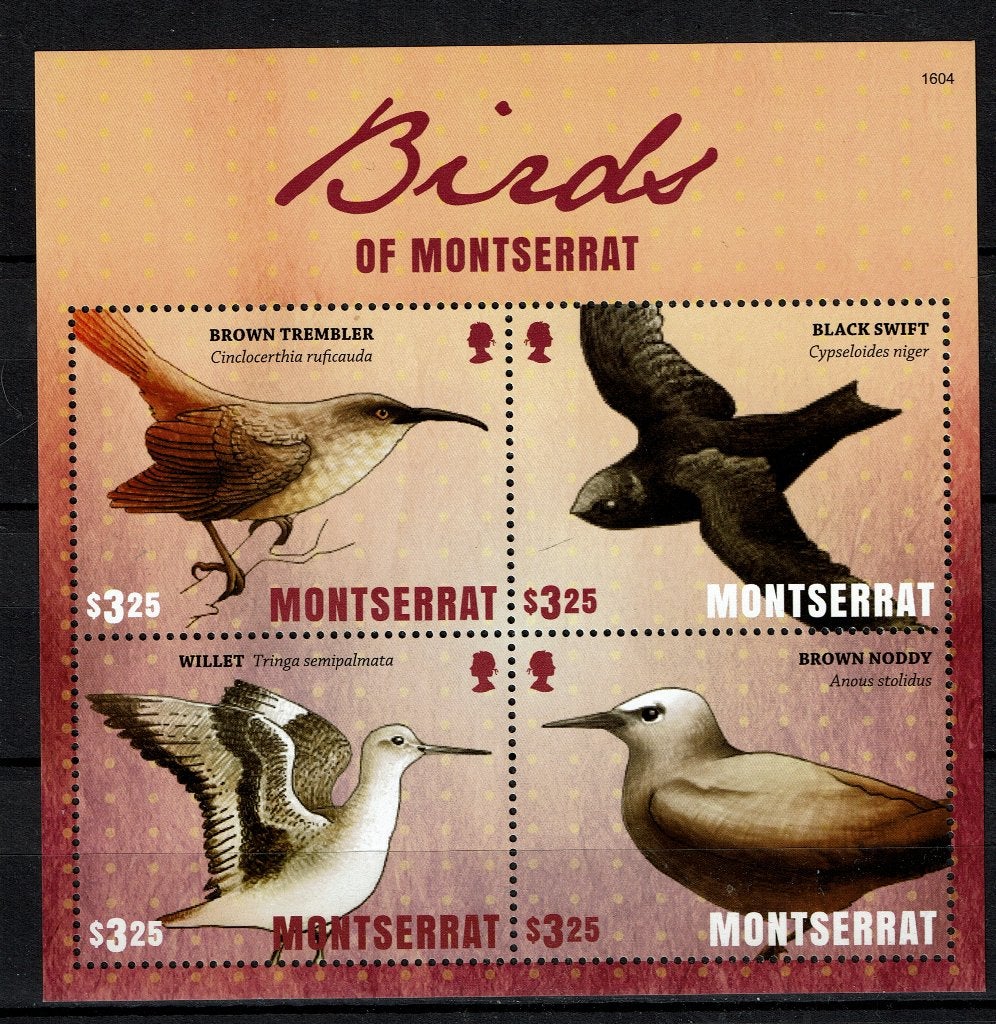 MONTSERRAT 2017 PF BLOK VOGELS BIRDS 1, Postzegels en Munten, Ophalen of Verzenden, Postfris, Dier of Natuur