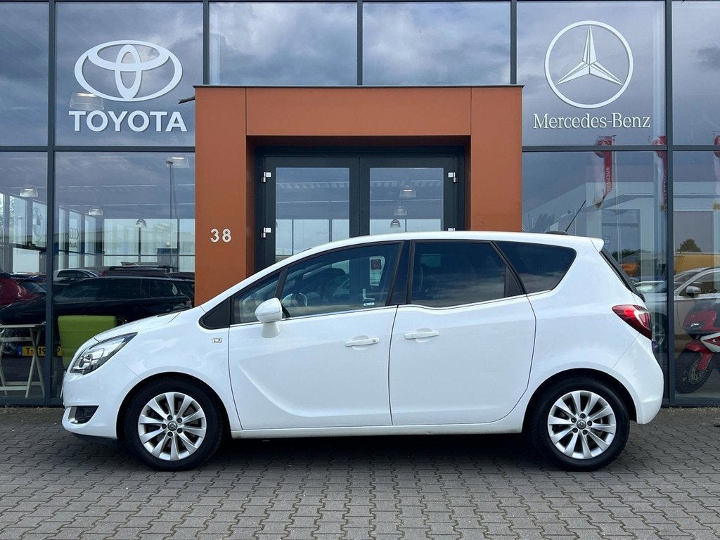 Opel Meriva 1.4 Turbo Cosmo automaat|Cruise|Navi|PDC|Clima, Auto's, Opel, Gebruikt, Euro 6, 4 cilinders, Wit