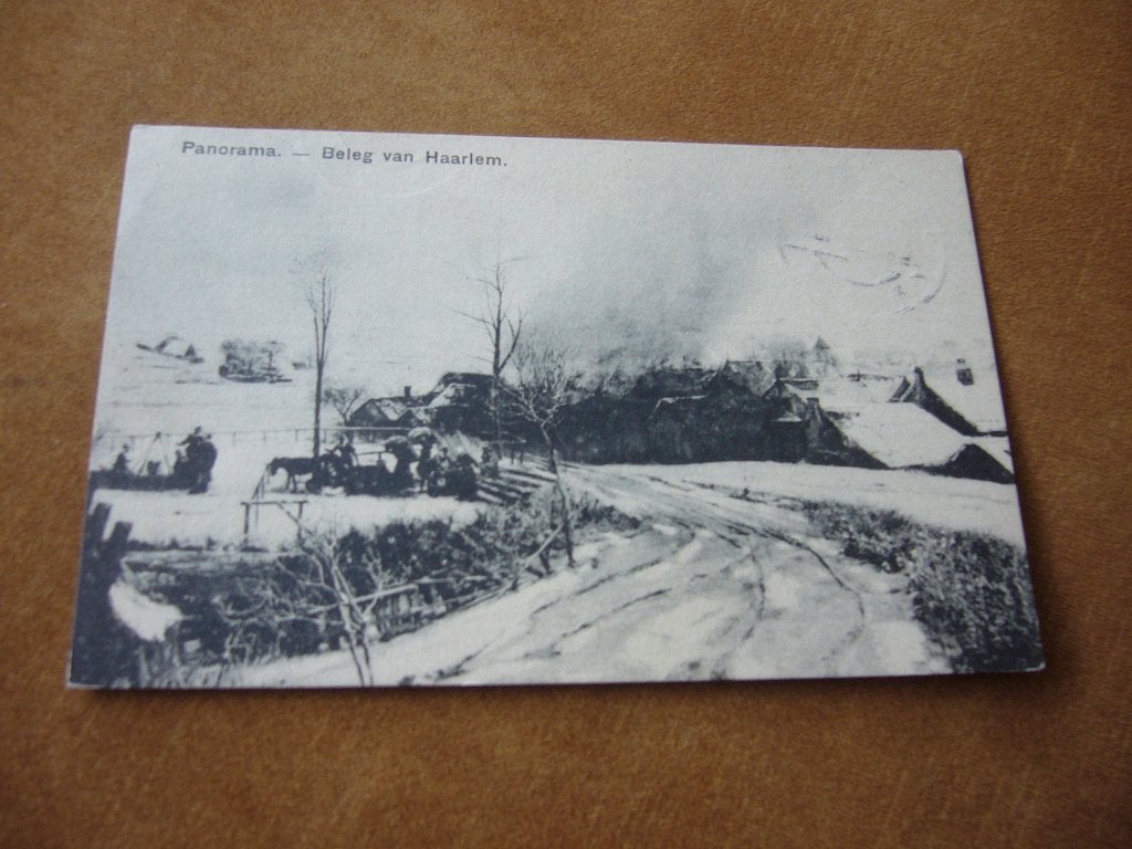 HAARLEM  =  PANORAMA  - BELEG VAN HAARLEM BRIEFKAART  1911, Ophalen of Verzenden, Voor 1920, Gelopen, Noord-Holland