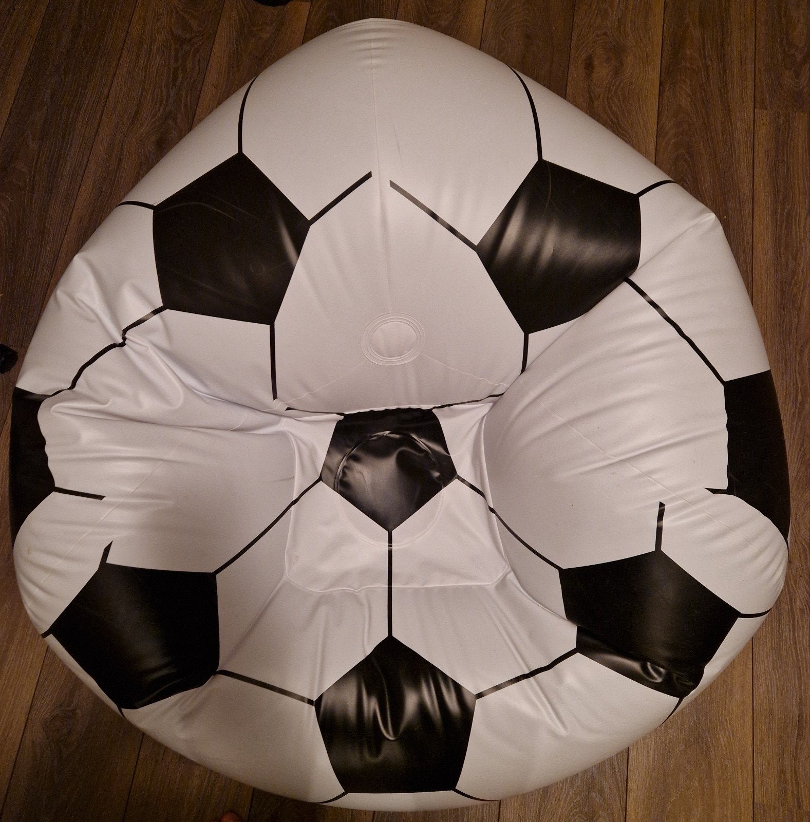 Opblaasbare Zitzak Voetbal Design - Bestway, Ophalen of Verzenden, Zo goed als nieuw, Zwart, Zitzak