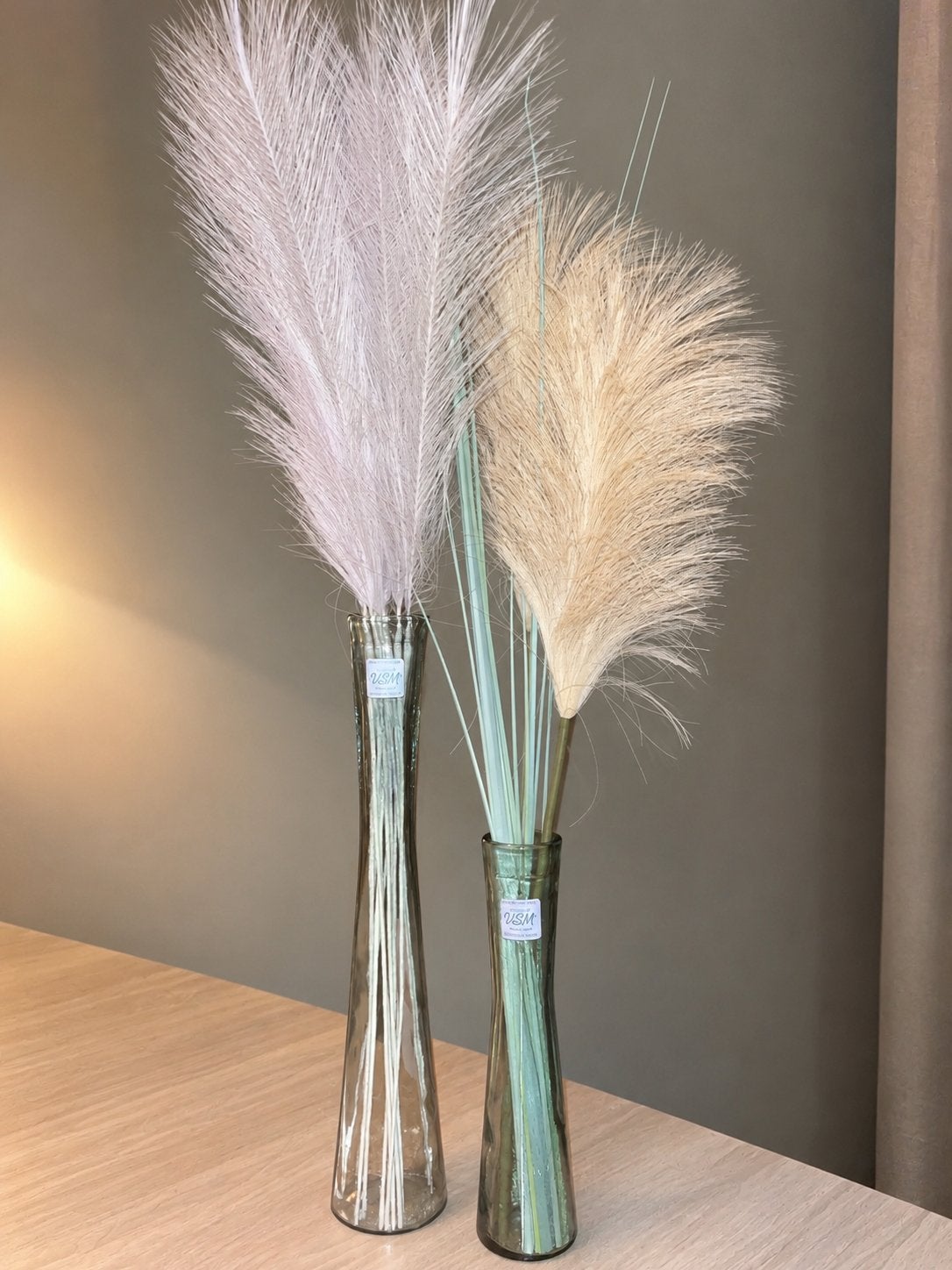 Vaasjes | set van 2, Ophalen of Verzenden, Gerecycled glas, Transparant, 30 cm