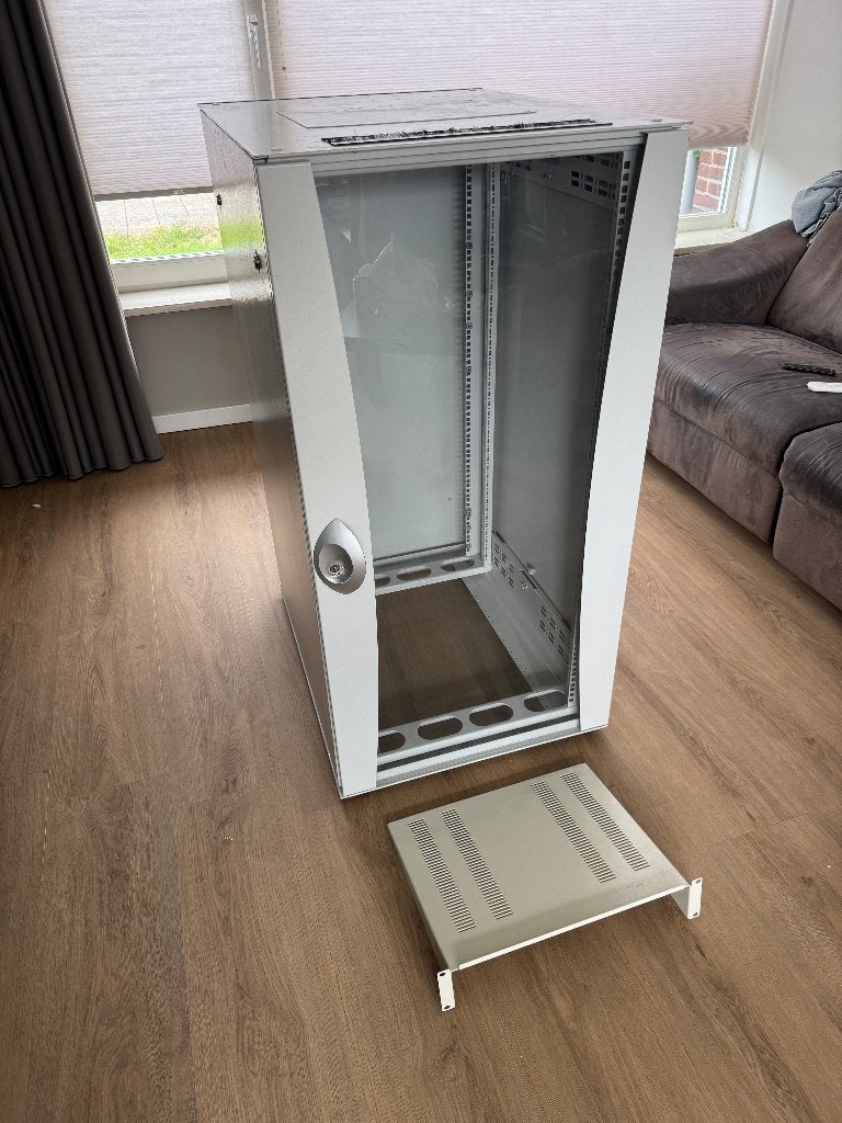 Rittal serverkast 19 inch, Computers en Software, Ophalen, Gebruikt, Glas, Plaatstaal
